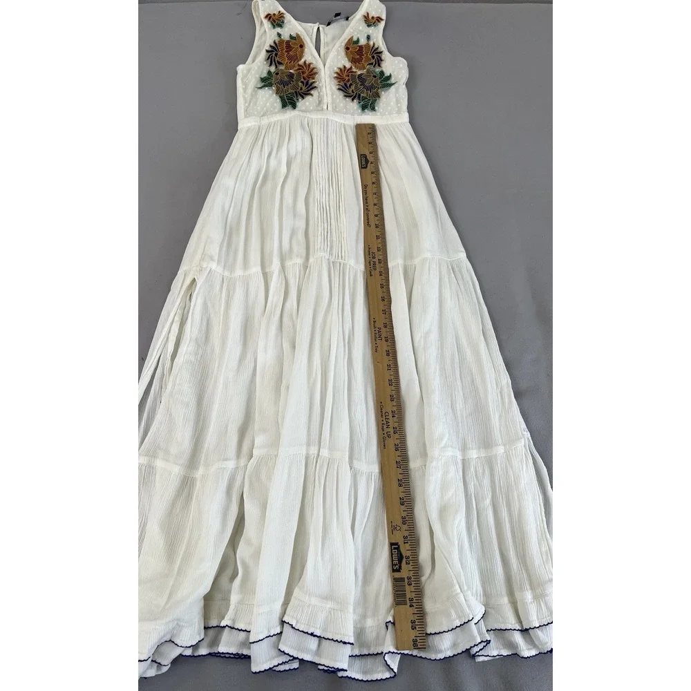 Lulus Tickets To Paradise Embroidered Maxi Dress Women's Sz Small - Picture 12 of 16